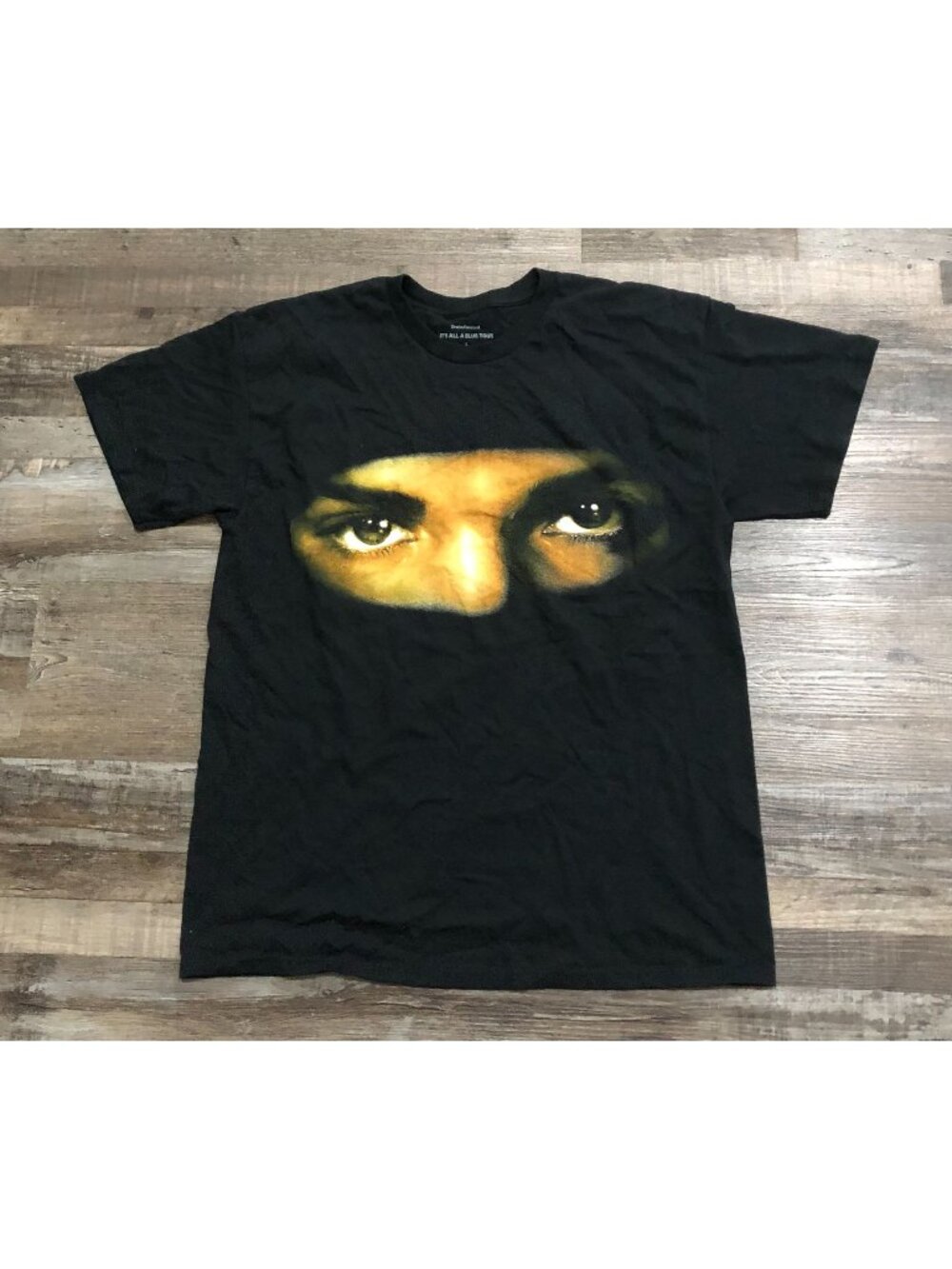 Drake OVO "It's All A Blur" Tour T shirt Adult Large Black Short Sleeve